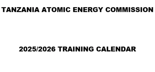 TRAINING CALENDAR FOR THE FINANCIAL YEAR 2025-2026